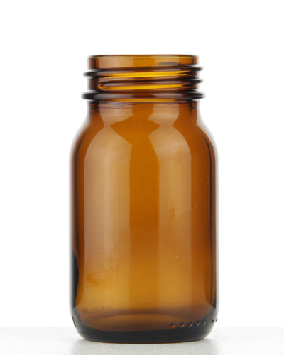 100ml poederpot, bruin