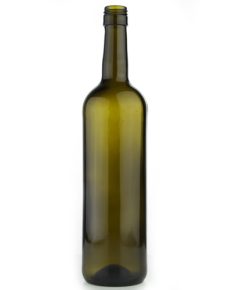750ml Bordeaux, schroefsluiting, Antiek groen