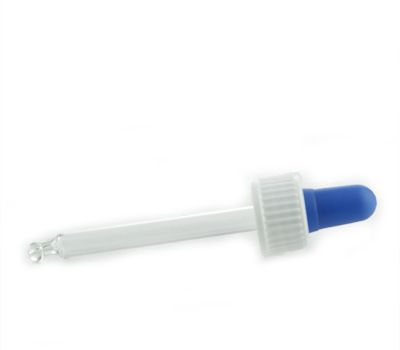 Pipetmontuur DIN18, 77mm, blauw/wit