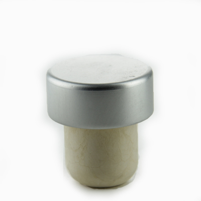 Dopkurk 19.5mm, aluminium zilver