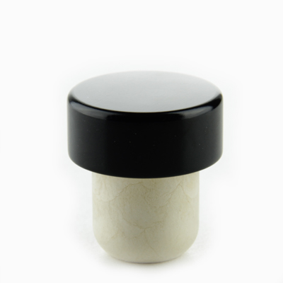 Dopkurk 19.5mm, Aluminium zwart